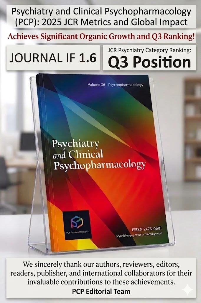 Psychiatry and Clinical Psychopharmacology (PCP) 2025 JCR Metrics
